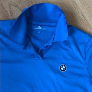 Ladies BMW Branded Medium Blue/Teal Polo